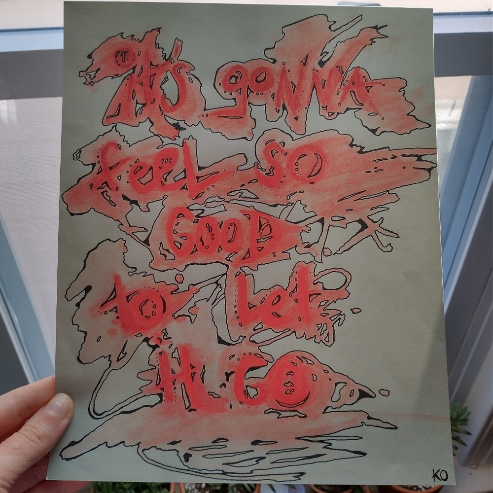 "let it go" Canvas Print